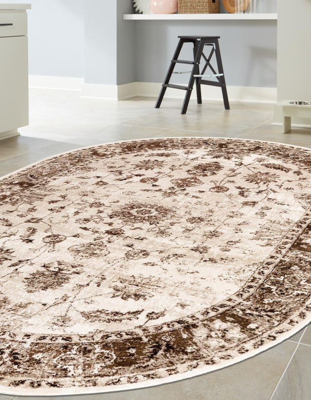 Cream 6' x 9' Rushmore Oval Area Rug 55% Polypropylene & 45% Polyester Durable Quality Carpet for Indoor Home Decorating for Sale at Rug Engine