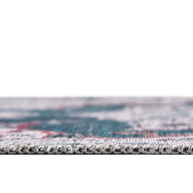 Washable Teal Green 2' 7 x 12' Renaissance Runner Area Rug Easy to Clean Stain Resistant & Durable Colorful Distressed Vintage Carpet for Sale at Rug Engine
