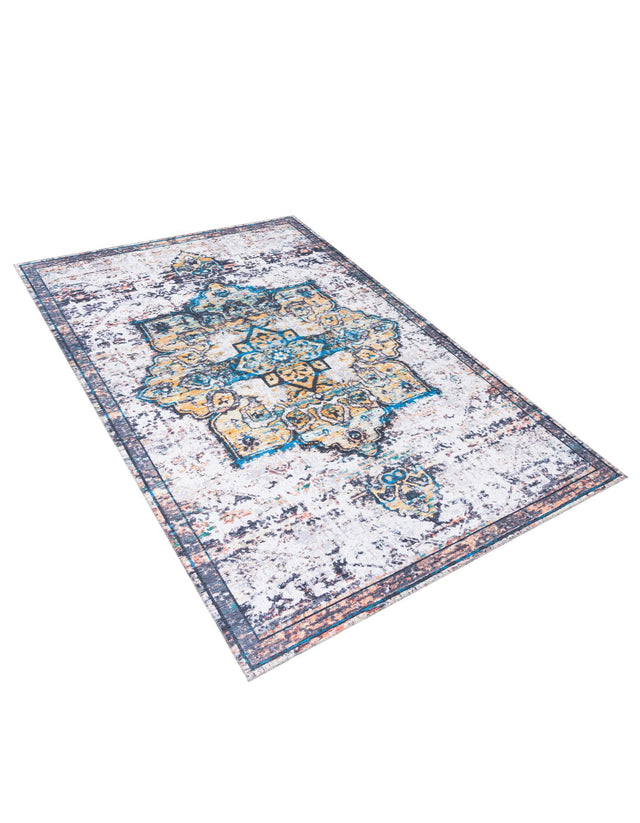 Washable Sea Salt White 9' 2 x 12' Renaissance Rectangle Area Rug Easy to Clean Stain Resistant & Durable Colorful Distressed Vintage Carpet for Sale at Rug Engine