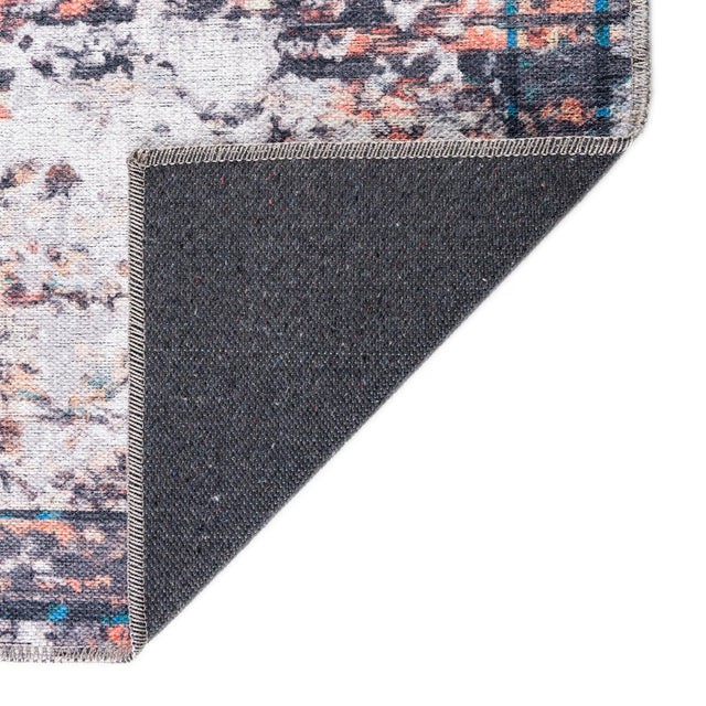Washable Sea Salt White 5' 3 x 5' 3 Renaissance Square Area Rug Easy to Clean Stain Resistant & Durable Colorful Distressed Vintage Carpet for Sale at Rug Engine