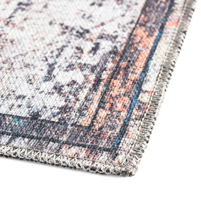 Washable Sea Salt White 2' x 6' 1 Renaissance Runner Area Rug Easy to Clean Stain Resistant & Durable Colorful Distressed Vintage Carpet for Sale at Rug Engine