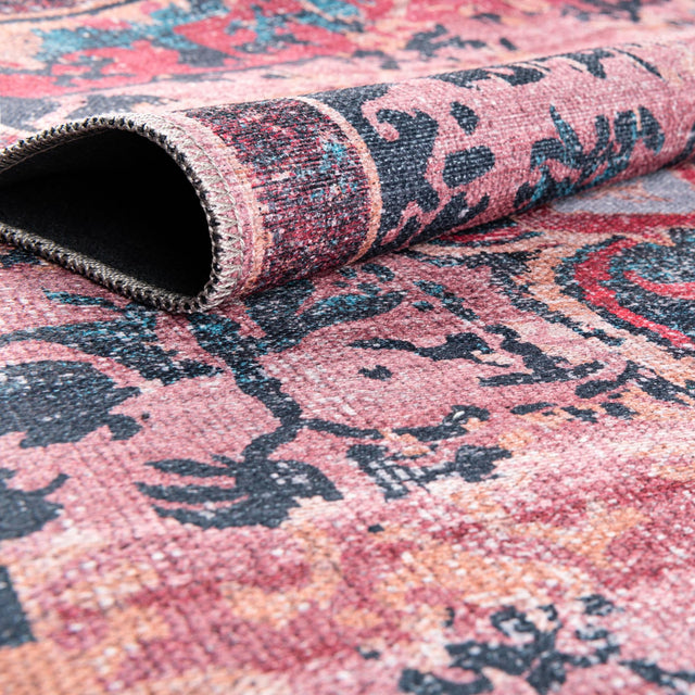 Washable Brick 10' 6 x 13' Renaissance Rectangle Area Rug Easy to Clean Stain Resistant & Durable Colorful Distressed Vintage Carpet for Sale at Rug Engine