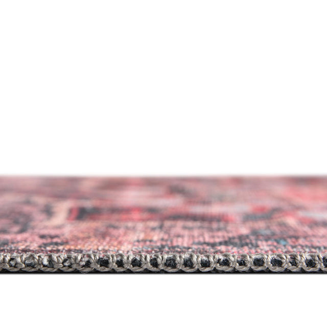 Washable Brick 2' 7 x 12' Renaissance Runner Area Rug Easy to Clean Stain Resistant & Durable Colorful Distressed Vintage Carpet for Sale at Rug Engine