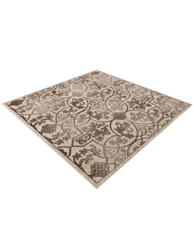 Dark Beige 6' x 6' Rushmore Square Area Rug 55% Polypropylene & 45% Polyester Durable Quality Carpet for Indoor Home Decorating for Sale at Rug Engine