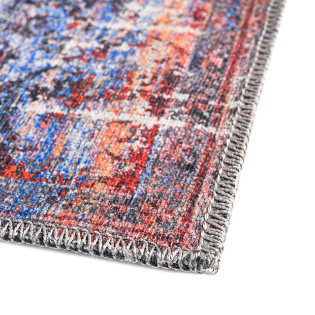 Washable Autumn 2' x 13' Renaissance Runner Area Rug Easy to Clean Stain Resistant & Durable Colorful Distressed Vintage Carpet for Sale at Rug Engine