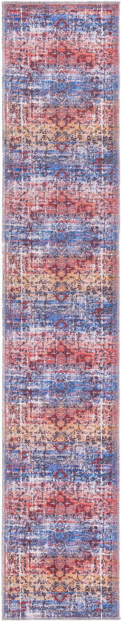 Washable Autumn 2' x 9' 10 Renaissance Runner Area Rug Easy to Clean Stain Resistant & Durable Colorful Distressed Vintage Carpet for Sale at Rug Engine