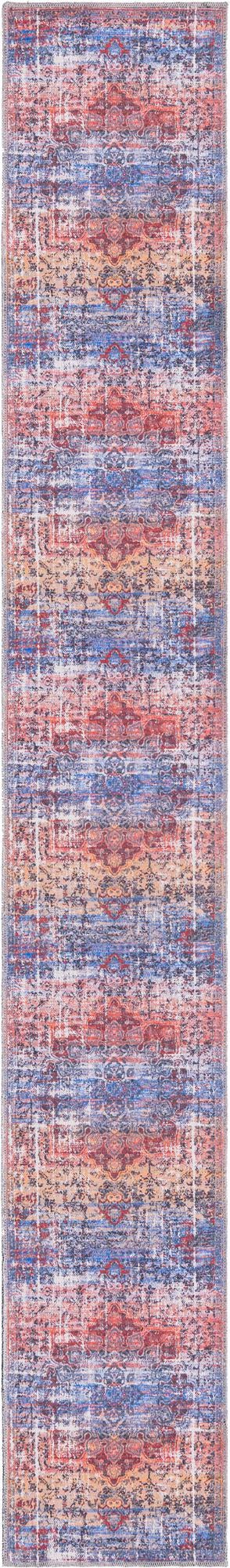 Washable Autumn 2' x 13' Renaissance Runner Area Rug Easy to Clean Stain Resistant & Durable Colorful Distressed Vintage Carpet for Sale at Rug Engine