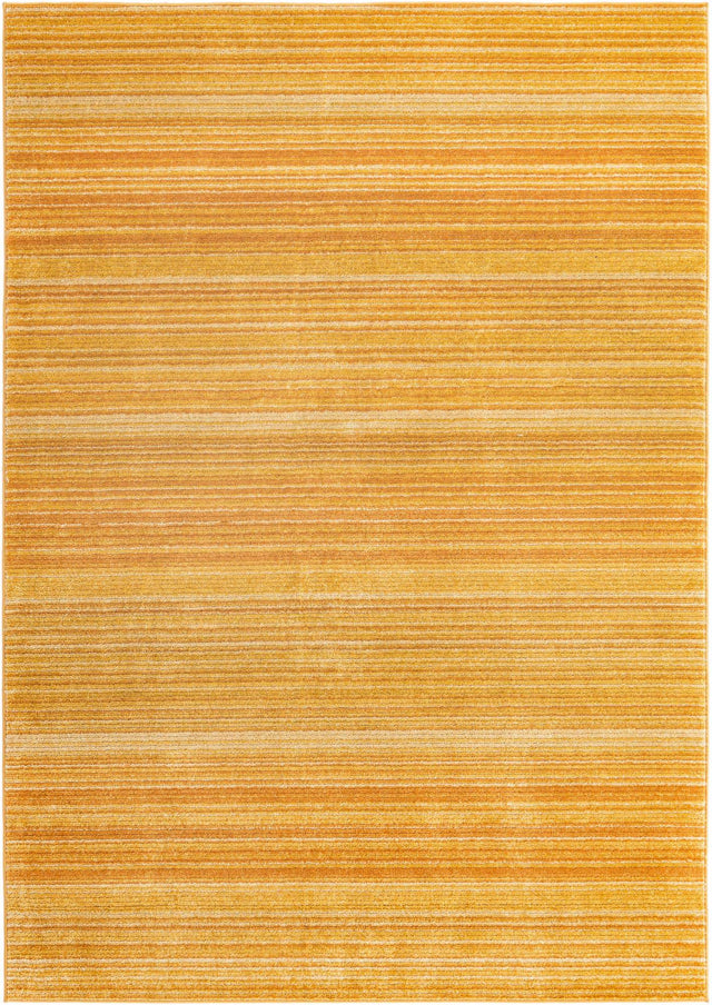 Yellow 6' 1 x 9' 2 Gemstone Rectangle Area Rug Polypropylene Contemporary Carpet Easy Clean Stain Resistant for Home Design Decorating for Sale at Rug Engine