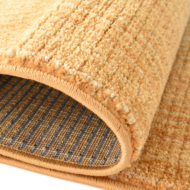 Yellow 7' 3 x 7' 3 Gemstone Round Area Rug Polypropylene Contemporary Carpet Easy Clean Stain Resistant for Home Design Decorating for Sale at Rug Engine