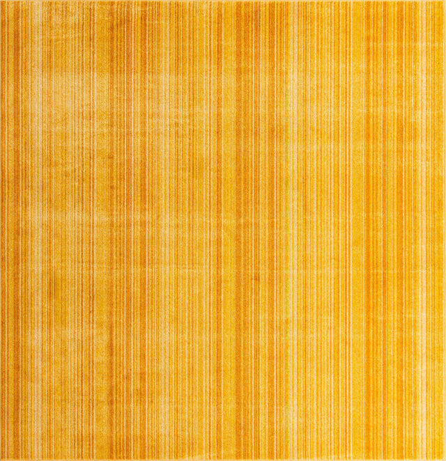 Yellow 9' 10 x 9' 10 Gemstone Square Area Rug Polypropylene Contemporary Carpet Easy Clean Stain Resistant for Home Design Decorating for Sale at Rug Engine