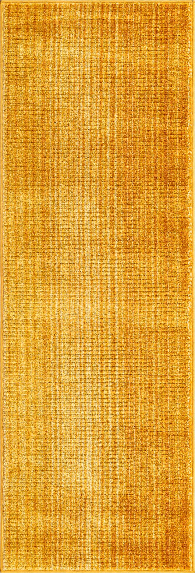 Yellow 2' 2 x 5' 11 Gemstone Runner Area Rug Polypropylene Contemporary Carpet Easy Clean Stain Resistant for Home Design Decorating for Sale at Rug Engine