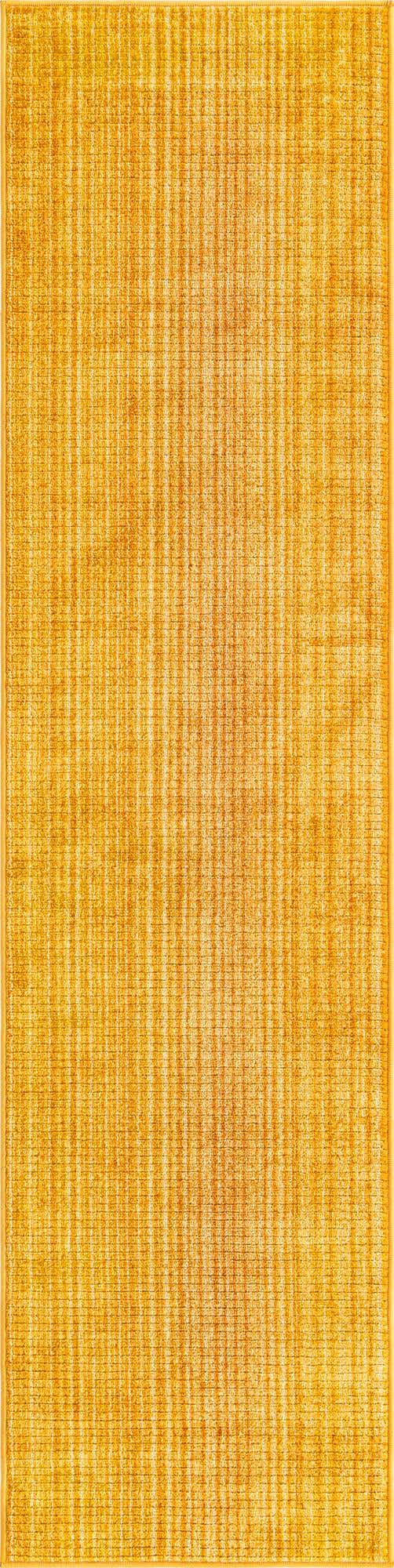 Yellow 2' 2 x 8' Gemstone Runner Area Rug Polypropylene Contemporary Carpet Easy Clean Stain Resistant for Home Design Decorating for Sale at Rug Engine