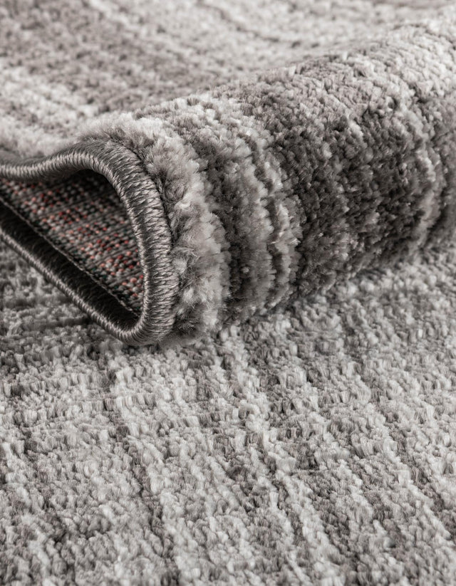 Gray 4' 1 x 4' 1 Gemstone Octagon Area Rug Polypropylene Contemporary Carpet Easy Clean Stain Resistant for Home Design Decorating for Sale at Rug Engine