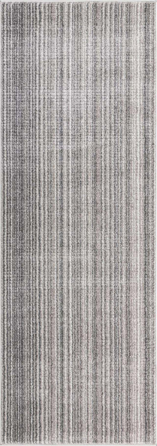 Gray 2' 2 x 5' 11 Gemstone Runner Area Rug Polypropylene Contemporary Carpet Easy Clean Stain Resistant for Home Design Decorating for Sale at Rug Engine