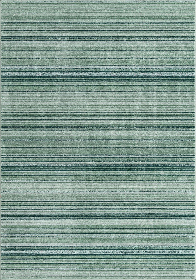 Green 6' 1 x 9' 2 Gemstone Rectangle Area Rug Polypropylene Contemporary Carpet Easy Clean Stain Resistant for Home Design Decorating for Sale at Rug Engine