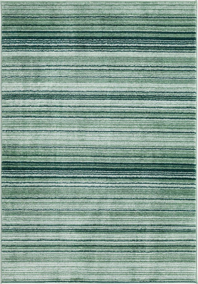 Green 4' 1 x 6' 3 Gemstone Rectangle Area Rug Polypropylene Contemporary Carpet Easy Clean Stain Resistant for Home Design Decorating for Sale at Rug Engine
