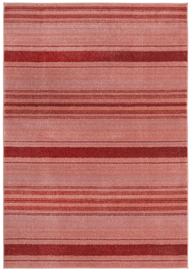Rusty Pink Rose 5' 3 x 8' Gemstone Rectangle Area Rug Polypropylene Contemporary Carpet Easy Clean Stain Resistant for Home Design Decorating for Sale at Rug Engine