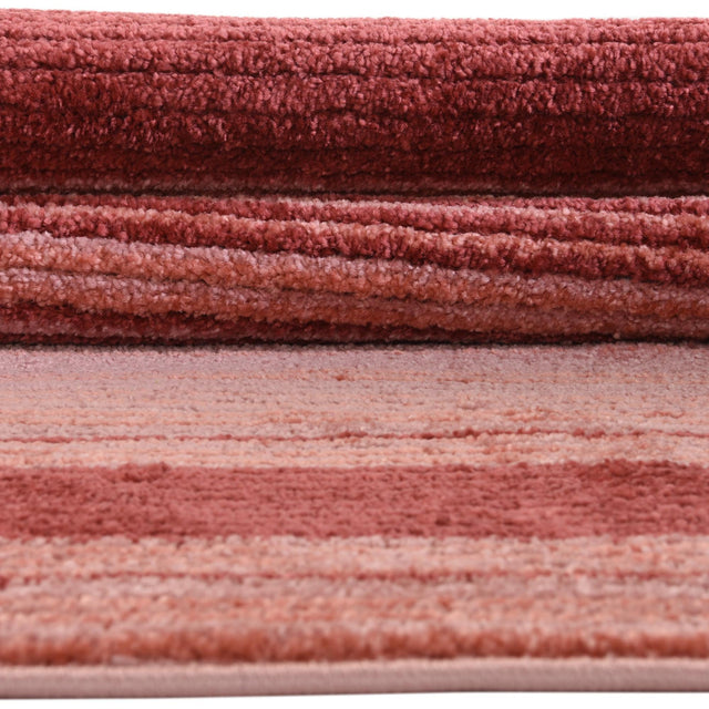 Rusty Pink Rose 2' 2 x 5' 11 Gemstone Runner Area Rug Polypropylene Contemporary Carpet Easy Clean Stain Resistant for Home Design Decorating for Sale at Rug Engine