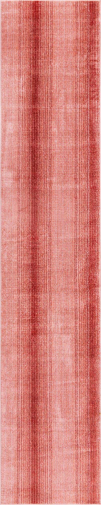 Rusty Pink Rose 2' 7 x 12' Gemstone Runner Area Rug Polypropylene Contemporary Carpet Easy Clean Stain Resistant for Home Design Decorating for Sale at Rug Engine