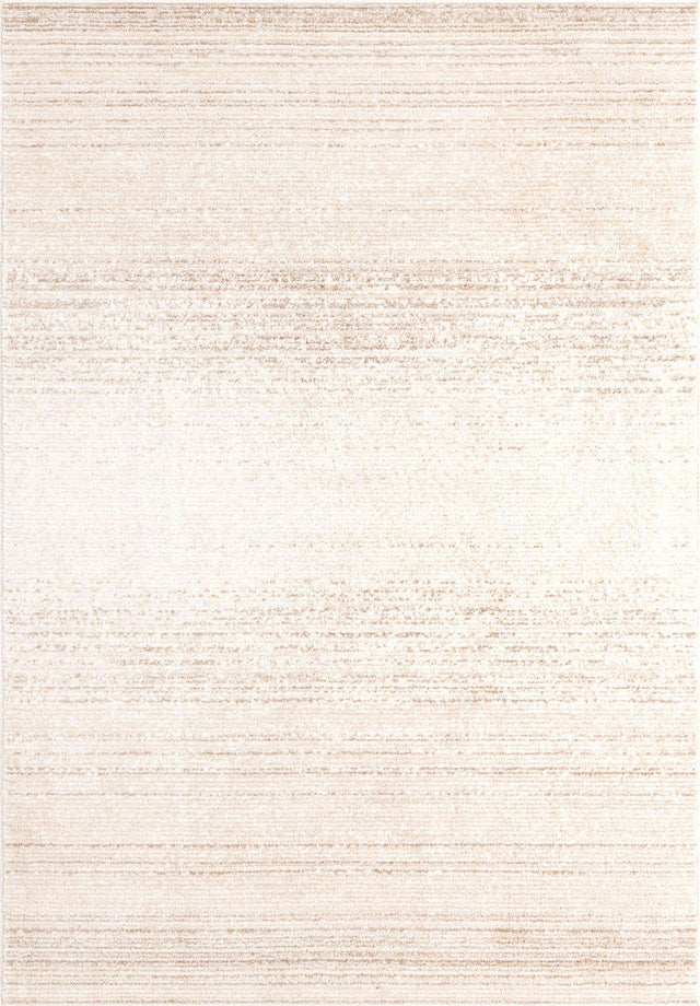 Ivory 6' 1 x 9' 2 Gemstone Rectangle Area Rug Polypropylene Contemporary Carpet Easy Clean Stain Resistant for Home Design Decorating for Sale at Rug Engine