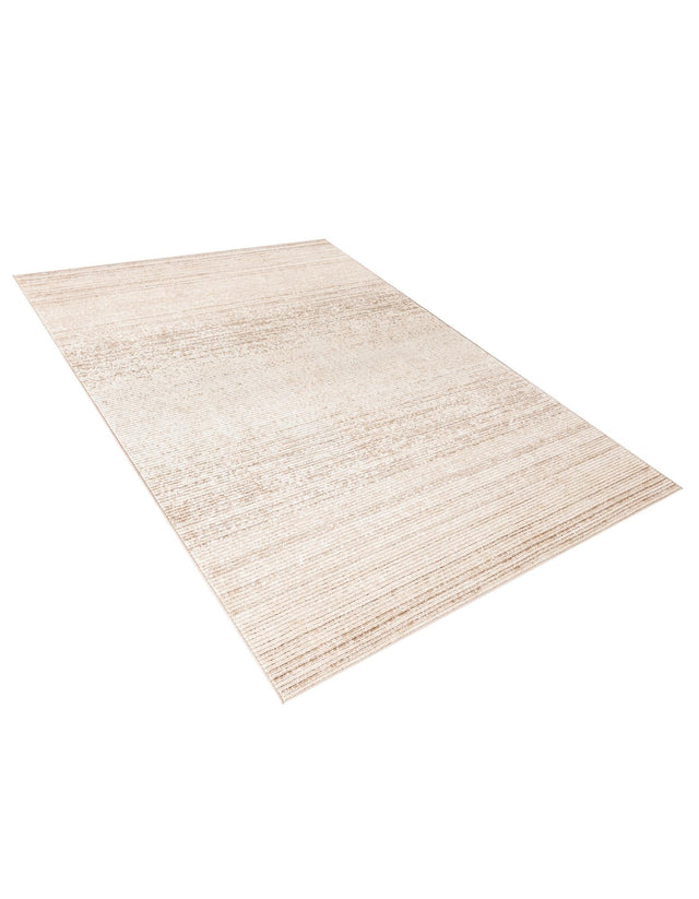 Ivory 5' 3 x 8' Gemstone Rectangle Area Rug Polypropylene Contemporary Carpet Easy Clean Stain Resistant for Home Design Decorating for Sale at Rug Engine