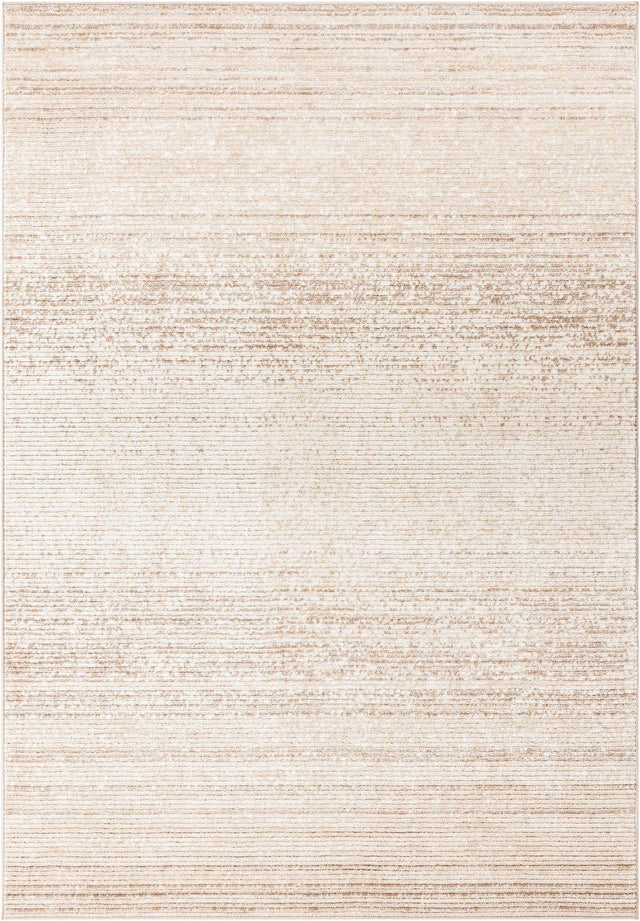 Ivory 5' 3 x 8' Gemstone Rectangle Area Rug Polypropylene Contemporary Carpet Easy Clean Stain Resistant for Home Design Decorating for Sale at Rug Engine