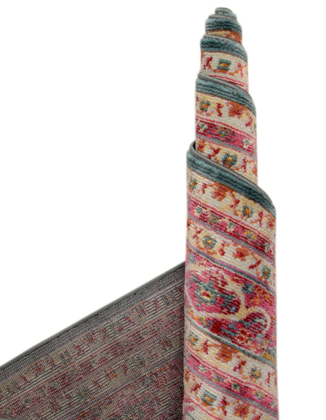 Turquoise 5' x 8' Baracoa Oval Area Rug 100% Polypropylene Distressed Vintage Living Dining Room Office Traditional Carpet for Sale at Rug Engine