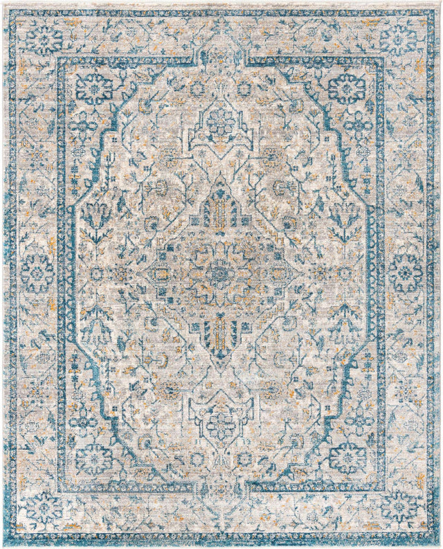 Light Gray 7' 10 x 10' 2 Lola Rectangle Area Rug Polypropylene With Jute Backing Traditional Pattern Easy Clean Carpet for Home Interior Design for Sale at Rug Engine