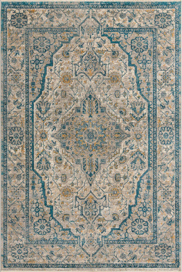 Light Gray 6' x 9' 2 Lola Rectangle Area Rug Polypropylene With Jute Backing Traditional Pattern Easy Clean Carpet for Home Interior Design for Sale at Rug Engine
