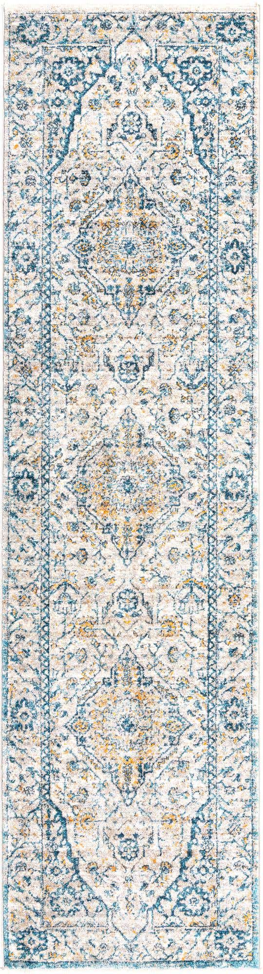 Light Gray 2' 7 x 10' 2 Lola Runner Area Rug Polypropylene With Jute Backing Traditional Pattern Easy Clean Carpet for Home Interior Design for Sale at Rug Engine