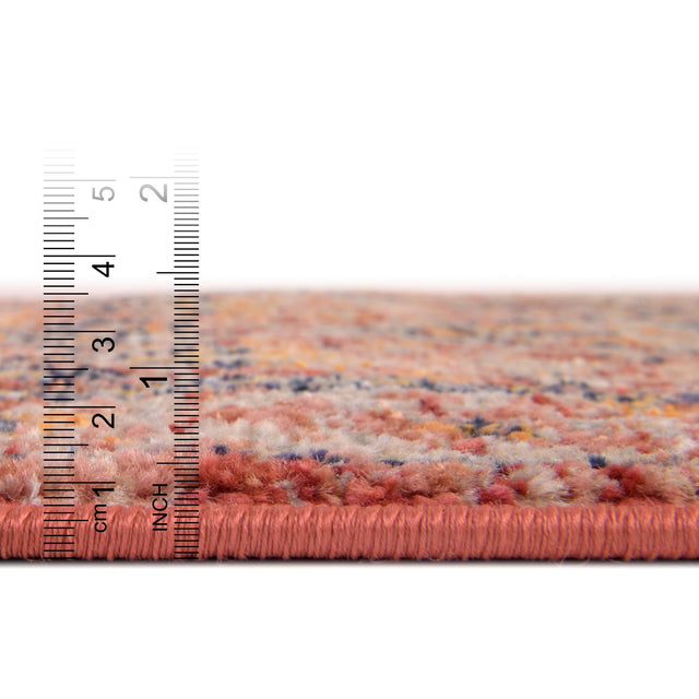 Brick Red 2' x 13' Lola Runner Area Rug Polypropylene With Jute Backing Traditional Pattern Easy Clean Carpet for Home Interior Design for Sale at Rug Engine