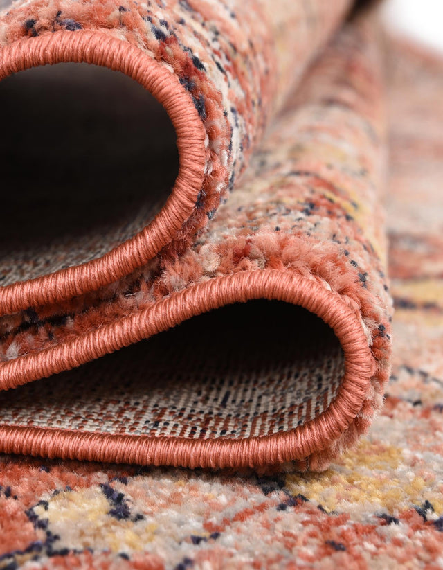 Brick Red 7' 10 x 10' 2 Lola Oval Area Rug Polypropylene With Jute Backing Traditional Pattern Easy Clean Carpet for Home Interior Design for Sale at Rug Engine