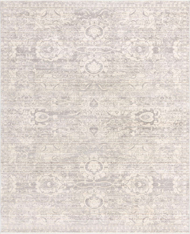 Gray 7' 10 x 10' 2 Lola Rectangle Area Rug Polypropylene With Jute Backing Traditional Pattern Easy Clean Carpet for Home Interior Design for Sale at Rug Engine