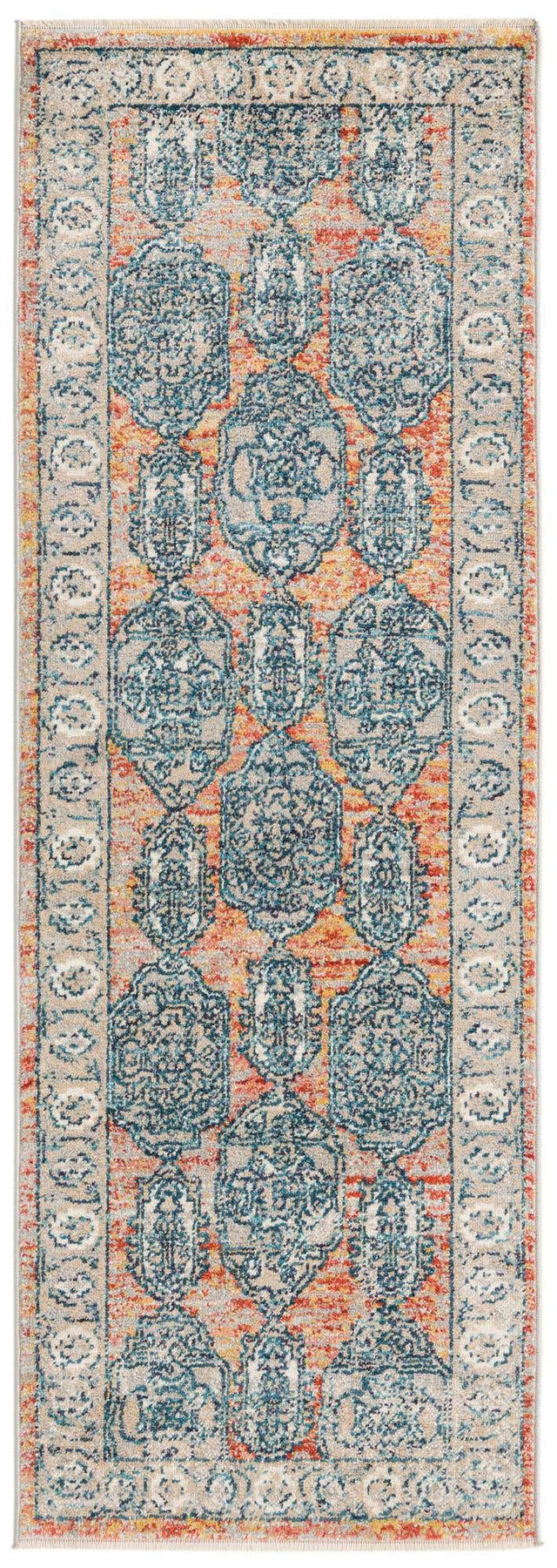 Brick Red 2' x 5' 11 Lola Runner Area Rug Polypropylene With Jute Backing Traditional Pattern Easy Clean Carpet for Home Interior Design for Sale at Rug Engine