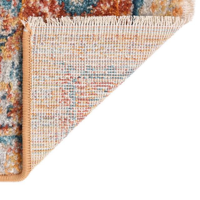 Yellow 7' 10 x 7' 10 Lola Octagon Area Rug Polypropylene With Jute Backing Traditional Pattern Easy Clean Carpet for Home Interior Design for Sale at Rug Engine