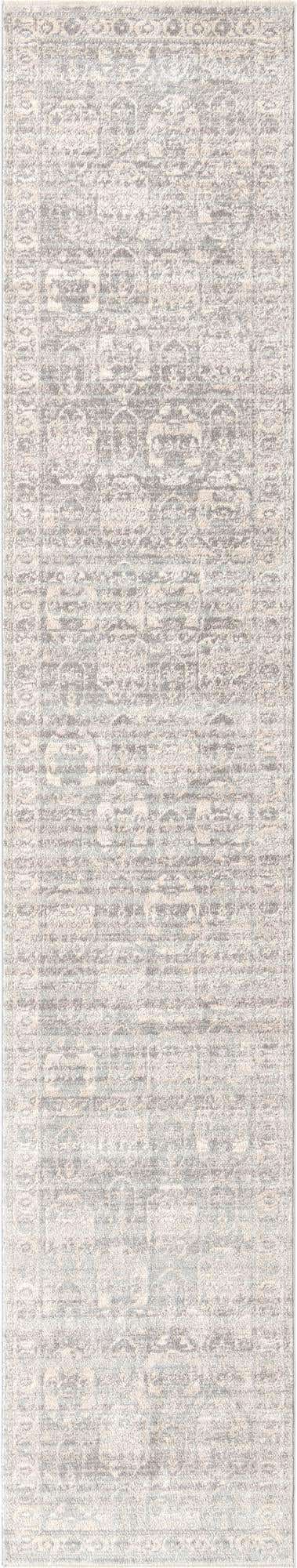 Gray 2' 11 x 16' 5 Lola Runner Area Rug Polypropylene With Jute Backing Traditional Pattern Easy Clean Carpet for Home Interior Design for Sale at Rug Engine