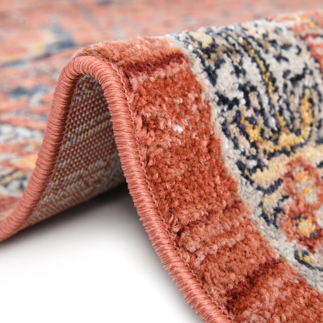 Brick Red 2' 7 x 10' 2 Lola Runner Area Rug Polypropylene With Jute Backing Traditional Pattern Easy Clean Carpet for Home Interior Design for Sale at Rug Engine
