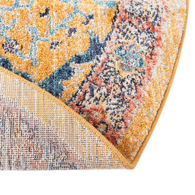 Yellow 7' 10 x 10' 2 Lola Oval Area Rug Polypropylene With Jute Backing Traditional Pattern Easy Clean Carpet for Home Interior Design for Sale at Rug Engine