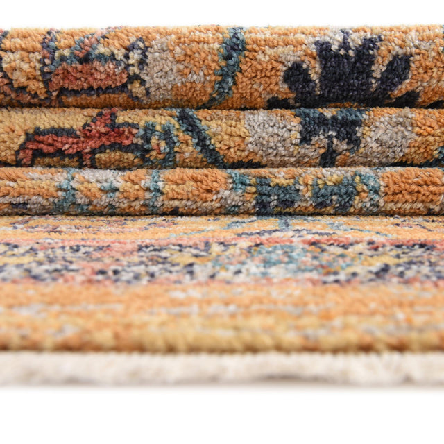 Yellow 2' x 5' 11 Lola Runner Area Rug Polypropylene With Jute Backing Traditional Pattern Easy Clean Carpet for Home Interior Design for Sale at Rug Engine