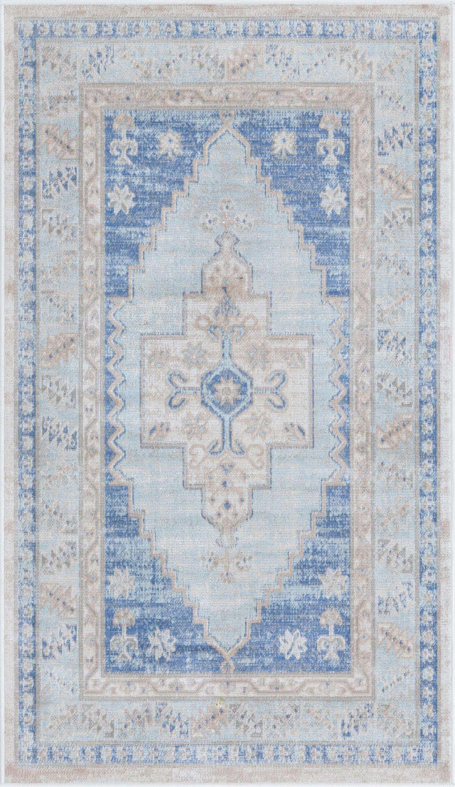 Sky blue 3' 1 x 5' 3 Whitney Rectangle Area Rug