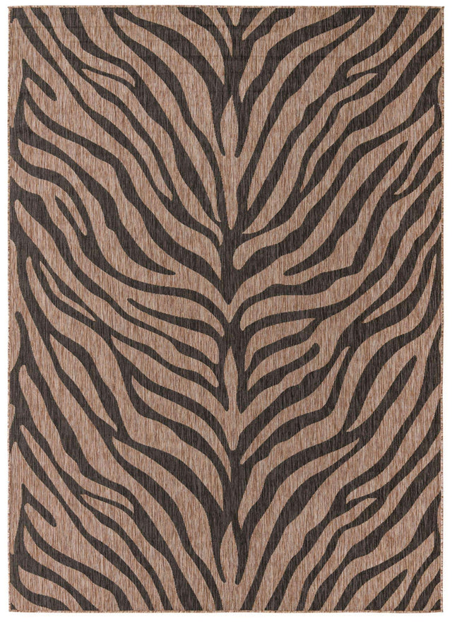 Natural 7' 10 x 11' Outdoor Safari Rectangle Area Rug Weather Resistant for Patio, Deck, Terrace, Balcony, Porch Animal Print Wildlife Nature Carpet for Sale at Rug Engine