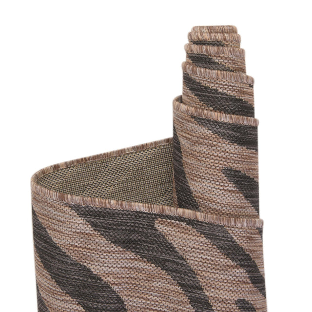 Natural 10' x 14' 1 Outdoor Safari Rectangle Area Rug Weather Resistant for Patio, Deck, Terrace, Balcony, Porch Animal Print Wildlife Nature Carpet for Sale at Rug Engine