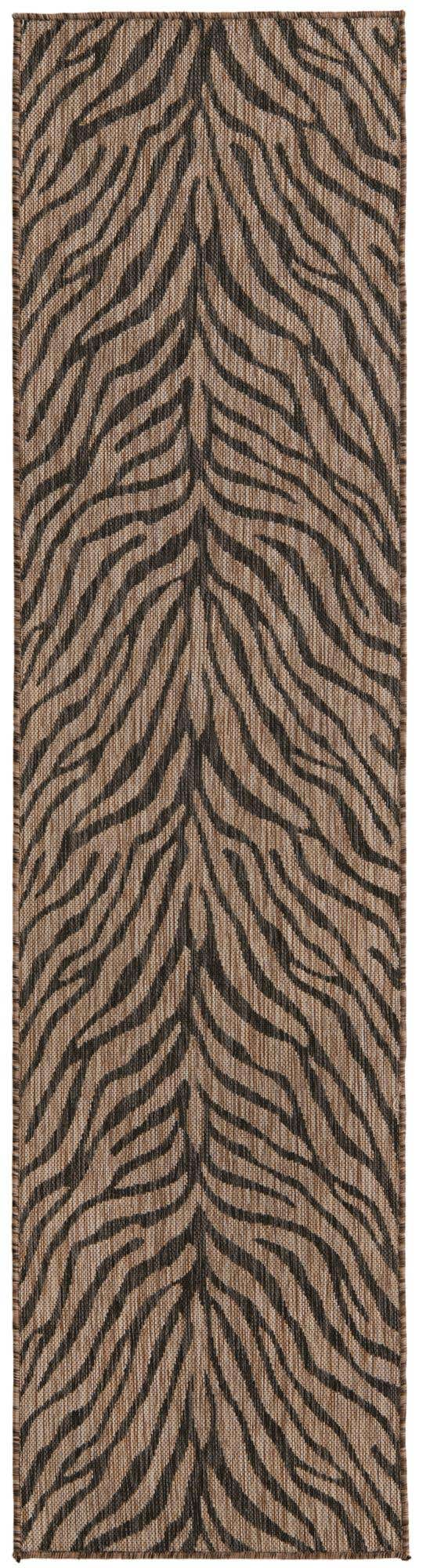 Natural 2' x 8' Outdoor Safari Runner Area Rug Weather Resistant for Patio, Deck, Terrace, Balcony, Porch Animal Print Wildlife Nature Carpet for Sale at Rug Engine