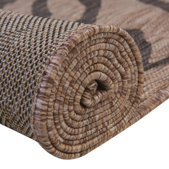 Natural 2' 7 x 10' Outdoor Safari Runner Area Rug Weather Resistant for Patio, Deck, Terrace, Balcony, Porch Animal Print Wildlife Nature Carpet for Sale at Rug Engine
