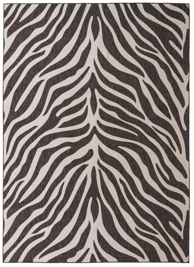 White 10' x 14' 1 Outdoor Safari Rectangle Area Rug Weather Resistant for Patio, Deck, Terrace, Balcony, Porch Animal Print Wildlife Nature Carpet for Sale at Rug Engine