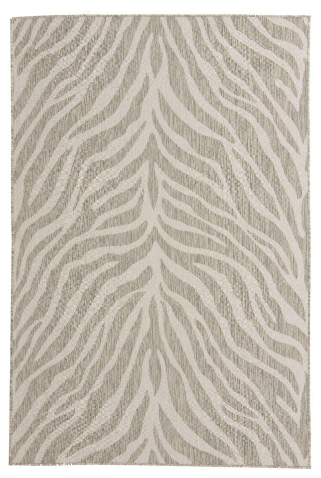 Gray 5' 3 x 8' Outdoor Safari Rectangle Area Rug Weather Resistant for Patio, Deck, Terrace, Balcony, Porch Animal Print Wildlife Nature Carpet for Sale at Rug Engine
