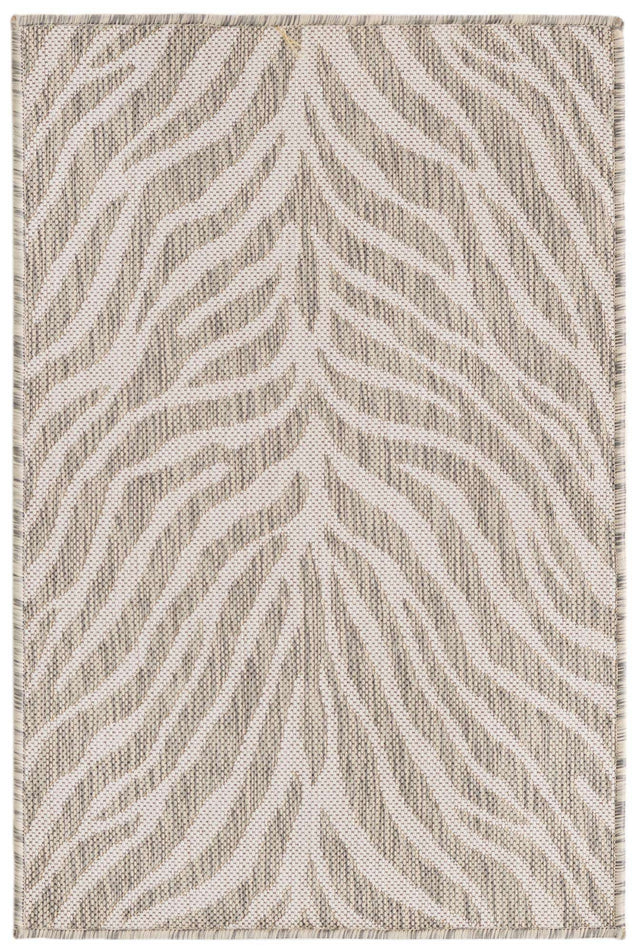 Gray 2' x 3' 1 Outdoor Safari Rectangle Area Rug Weather Resistant for Patio, Deck, Terrace, Balcony, Porch Animal Print Wildlife Nature Carpet for Sale at Rug Engine