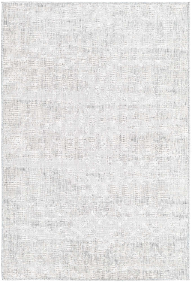 Gray 4' 1 x 6' 1 Outdoor Modern Rectangle Area Rug Weather Resistant for Patio, Deck, Terrace, Balcony, Porch 100% Polypropylene Modern Outside Carpet for Sale at Rug Engine
