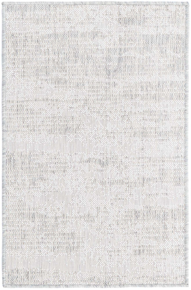 Gray 2' x 3' 1 Outdoor Modern Rectangle Area Rug Weather Resistant for Patio, Deck, Terrace, Balcony, Porch 100% Polypropylene Modern Outside Carpet for Sale at Rug Engine