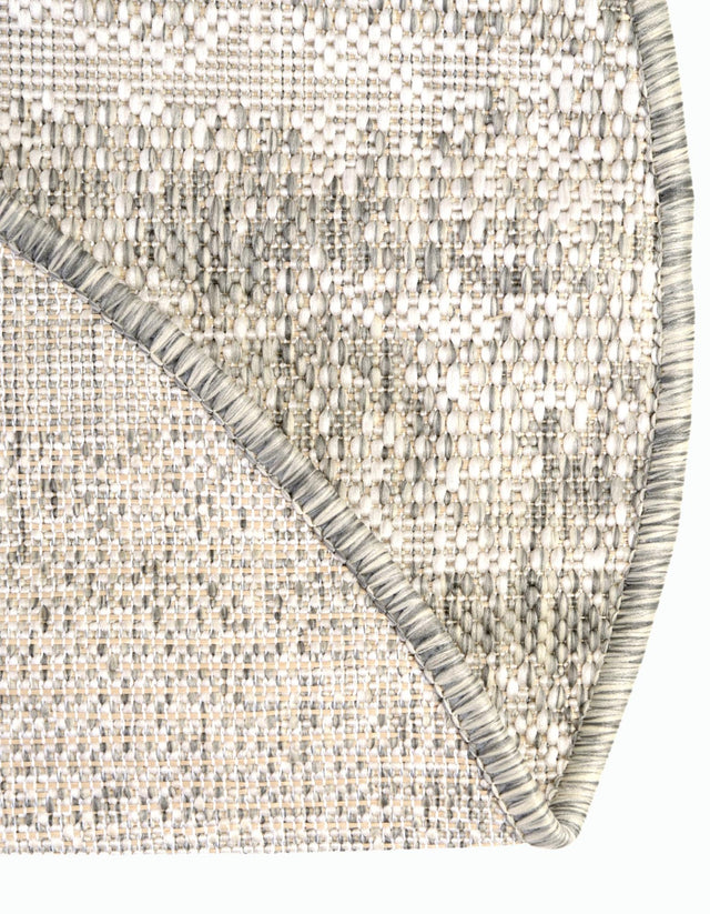 Gray 12' x 12' Outdoor Modern Round Area Rug Weather Resistant for Patio, Deck, Terrace, Balcony, Porch 100% Polypropylene Modern Outside Carpet for Sale at Rug Engine